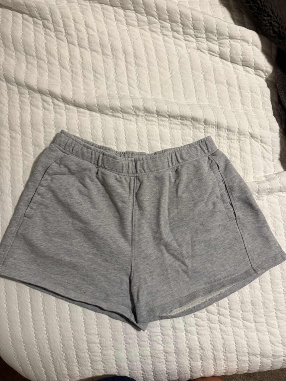 Outdoor Voices Women's Gray Knit Lounge Shorts